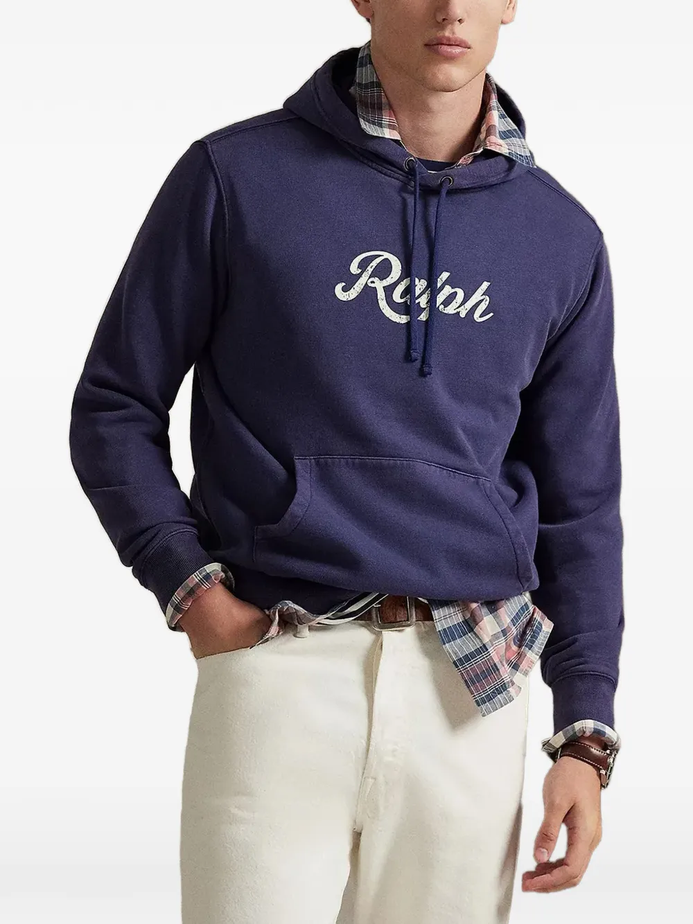 Polo Ralph Lauren logo-print hoodie - Blu