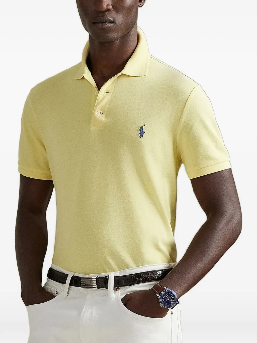Polo Ralph Lauren logo-embroidered polo shirt - Giallo