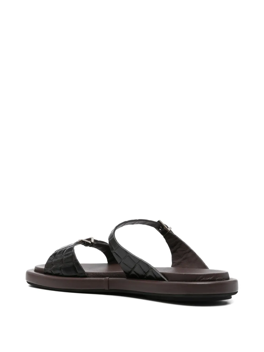 POEVE Laila sandalen met gesp Bruin