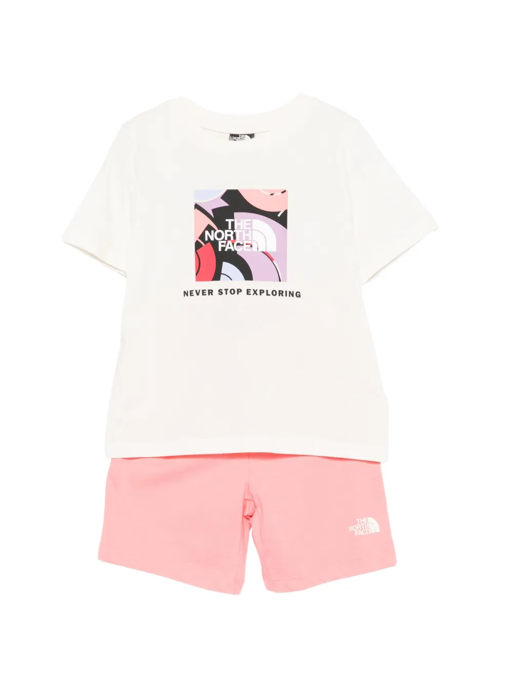 The North Face Kids NSE Box Play shorts set (set of two) - Bianco