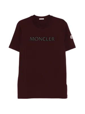Moncler フロックロゴ Tシャツ | ブラック | FARFETCH JP