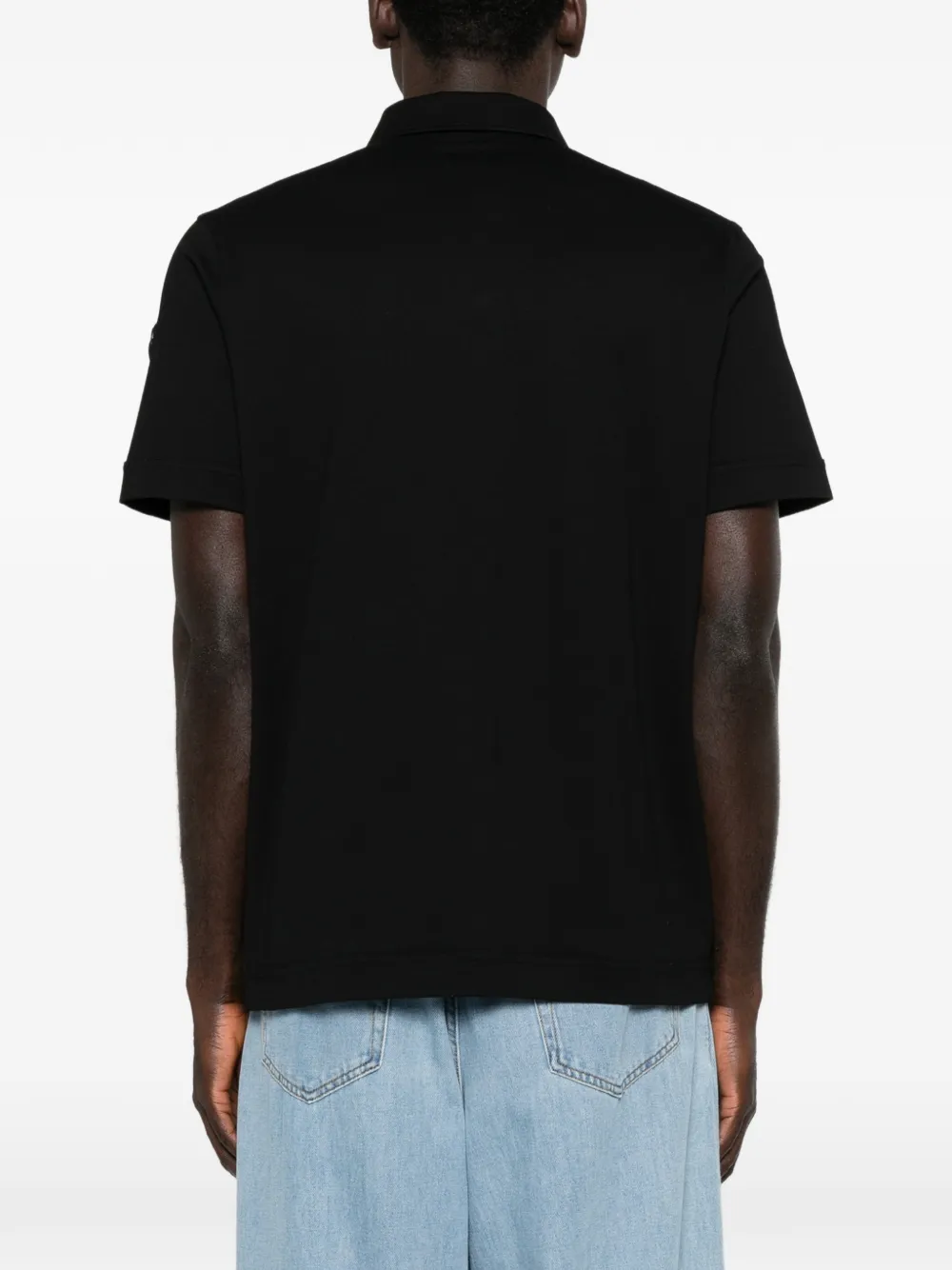 Moncler Poloshirt met zak Zwart
