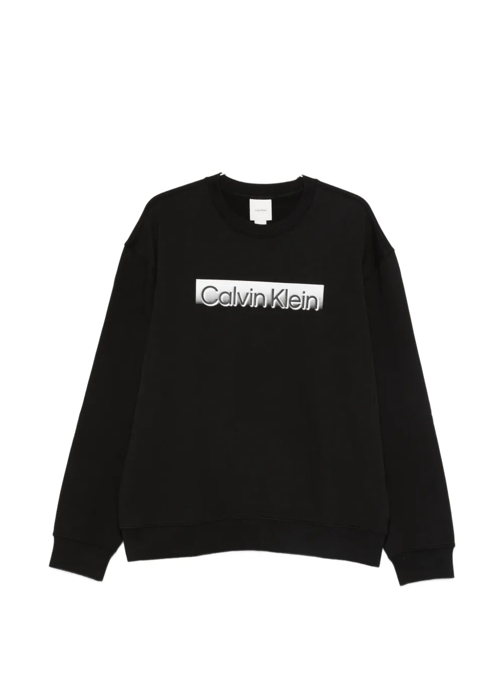 Calvin Klein logo crew neck sweater - Schwarz