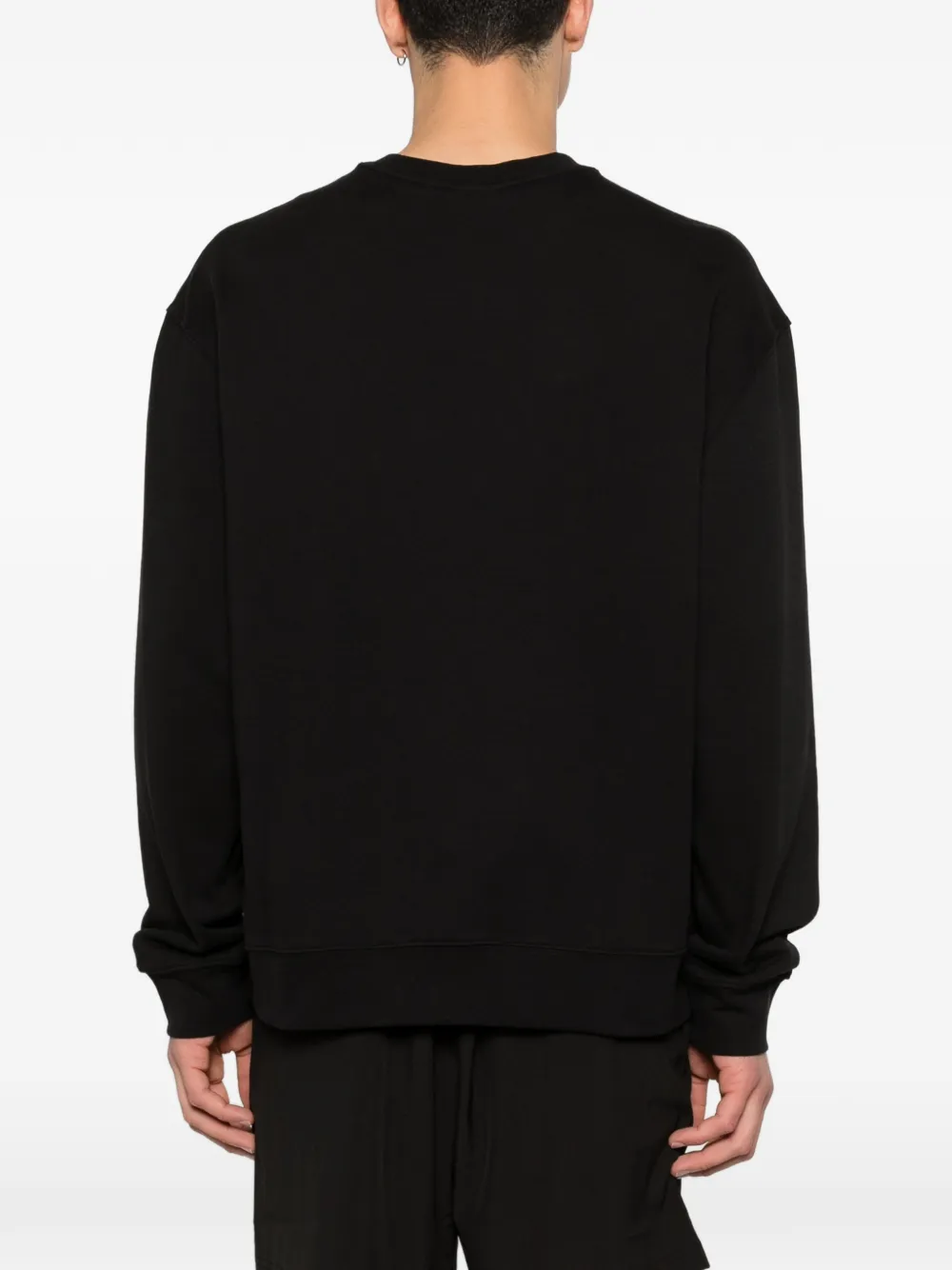 Calvin Klein Trui met ronde hals en logo Zwart
