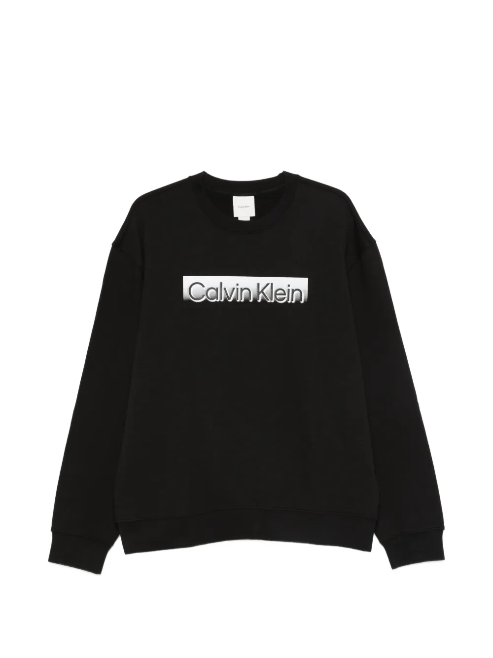 Calvin Klein logo crew neck sweater - Nero