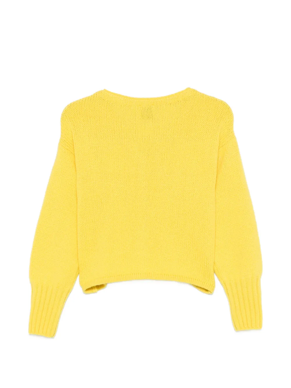  Incentive! Cashmere V-neck Button Cardigan - Yellow 