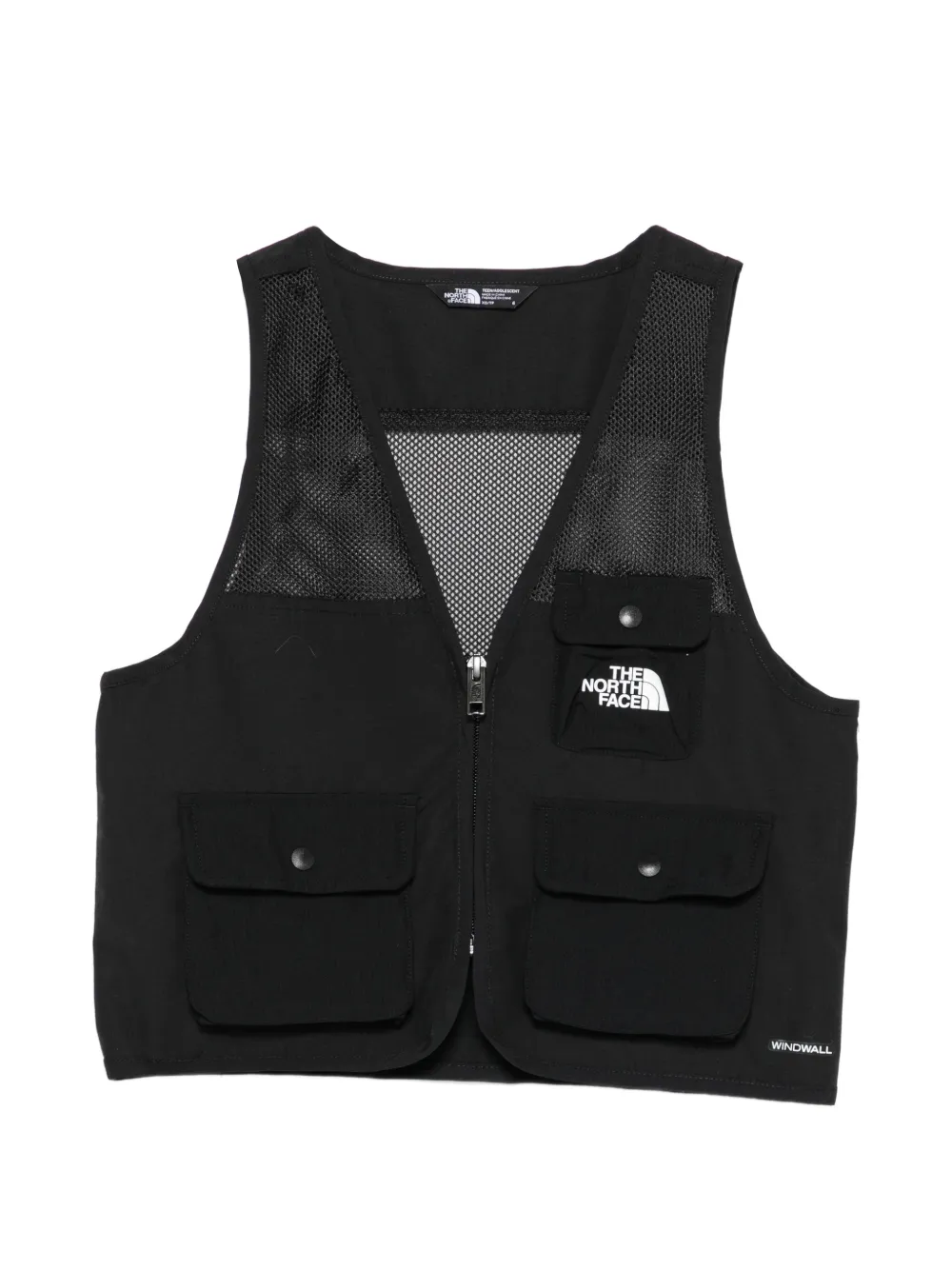 The North Face Kids logo-print gilet - Schwarz