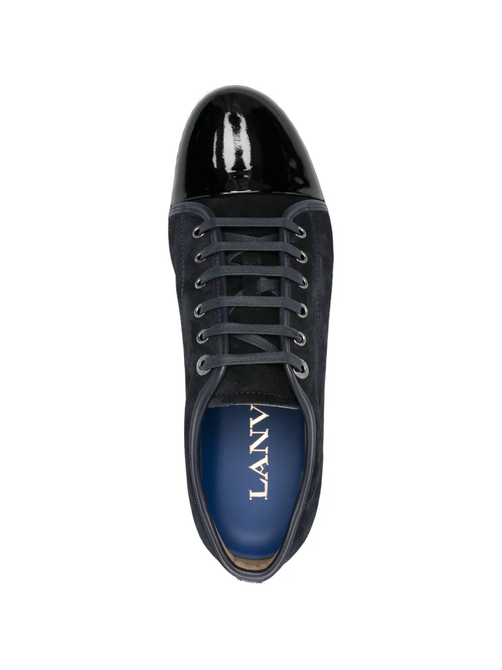 Lanvin Suède sneakers Blauw