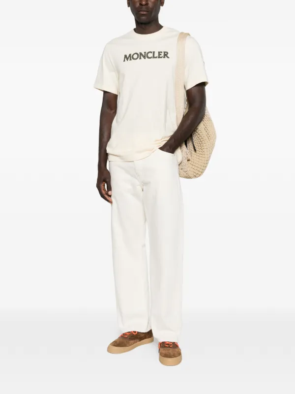 Moncler Logo T-shirt | Neutrals | FARFETCH