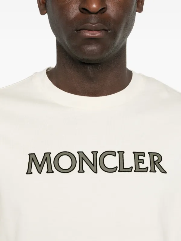 Moncler Logo T-shirt | Neutrals | FARFETCH