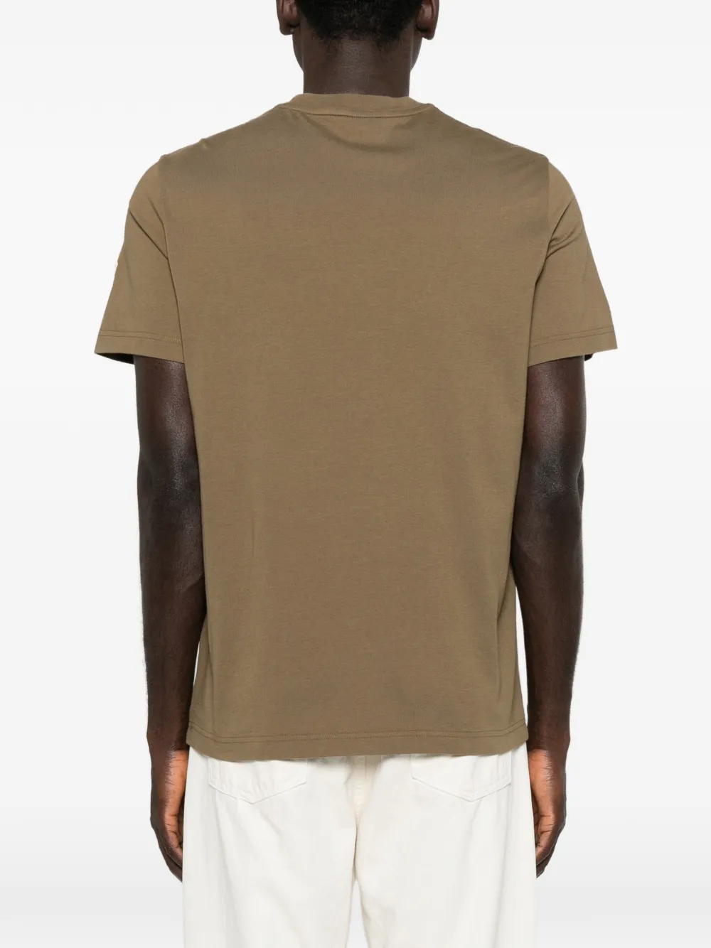 Moncler T-shirt met logo Bruin