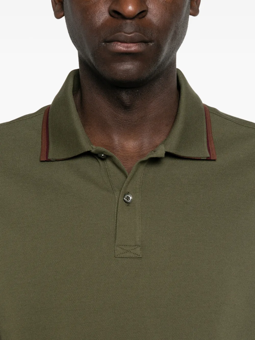 Moncler Piqué poloshirt Groen