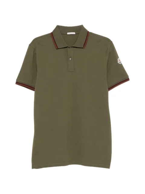 Moncler playera tipo polo con ribetes en contraste