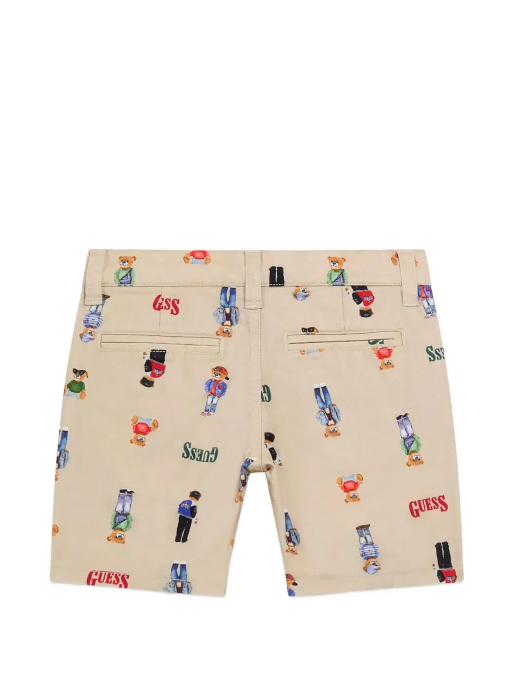  Guess Kids Teddy-motif Shorts - Neutrals 