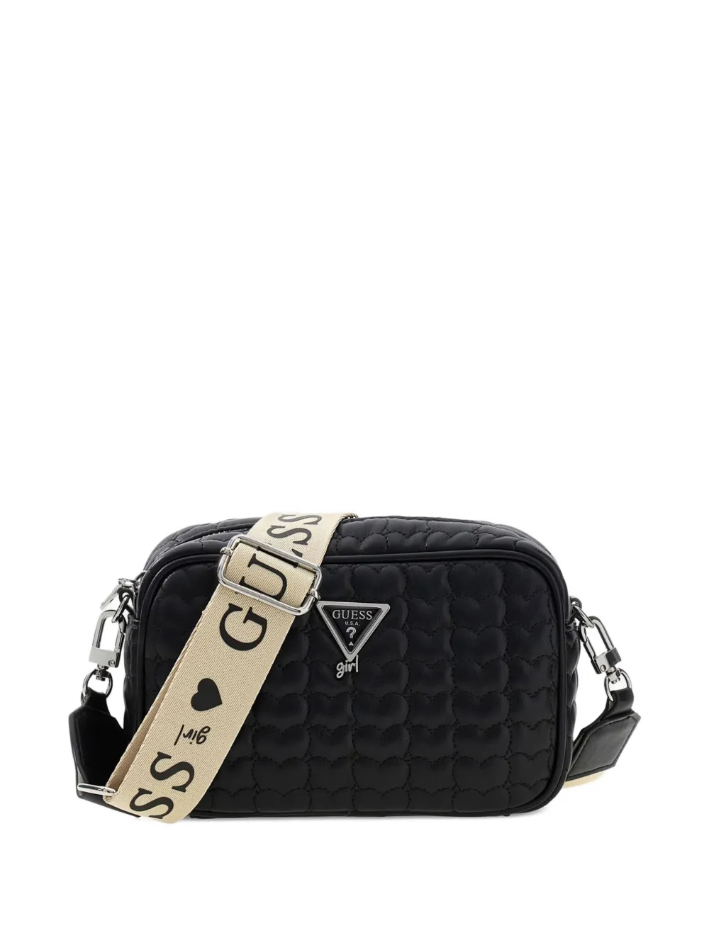 guess kids quilted cross-body bag - Nero