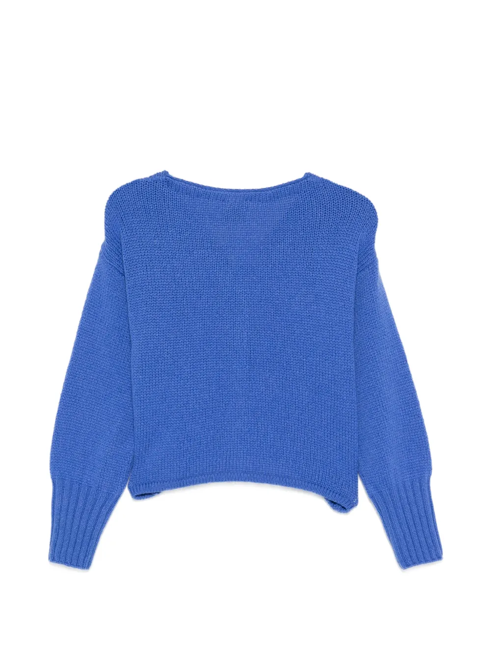  Incentive! Cashmere Cárdigan Con Botones Y Cuello En V - Azul 
