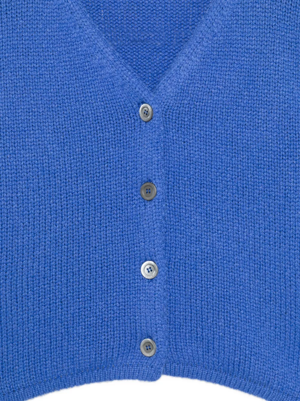  Incentive! Cashmere Cárdigan Con Botones Y Cuello En V - Azul 