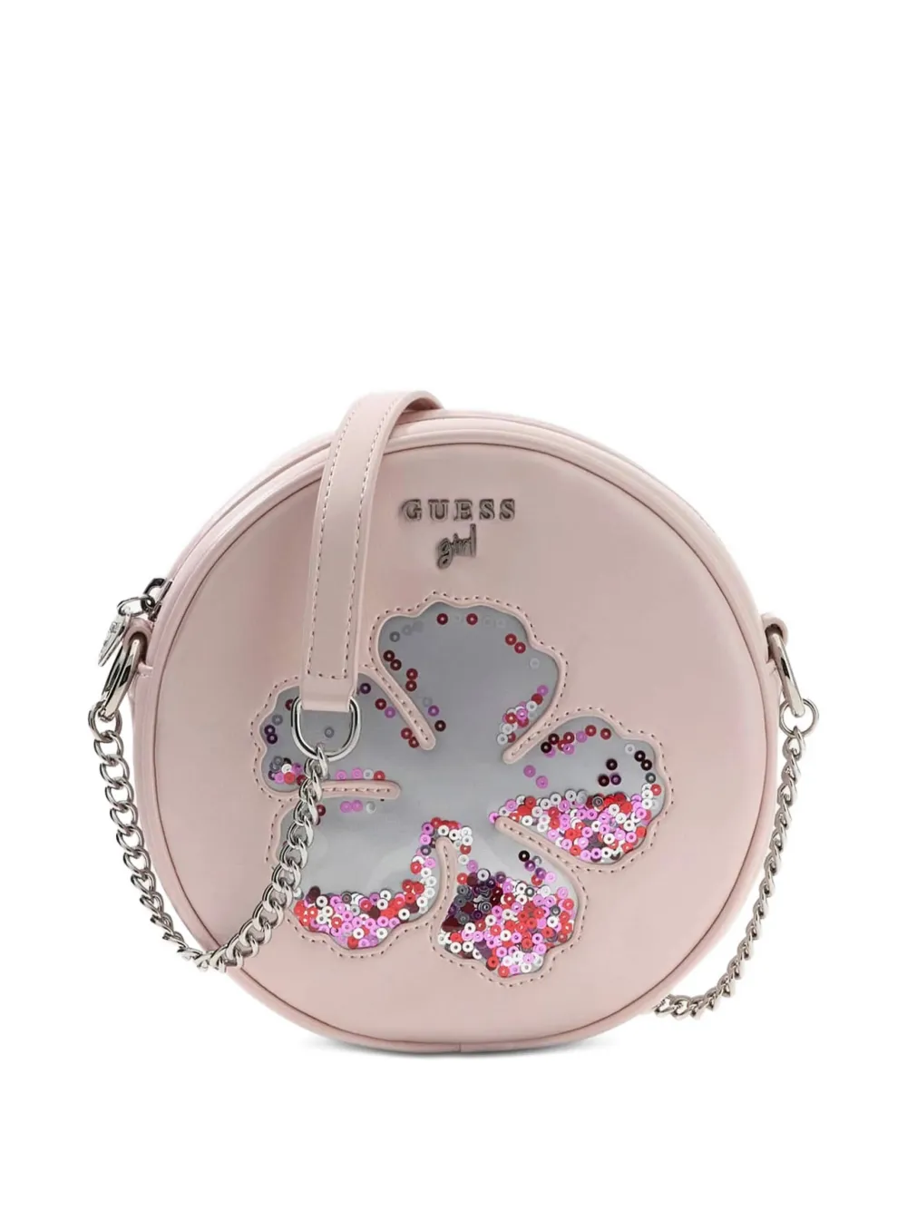 guess kids sequin-embellished circular bag - Rosa