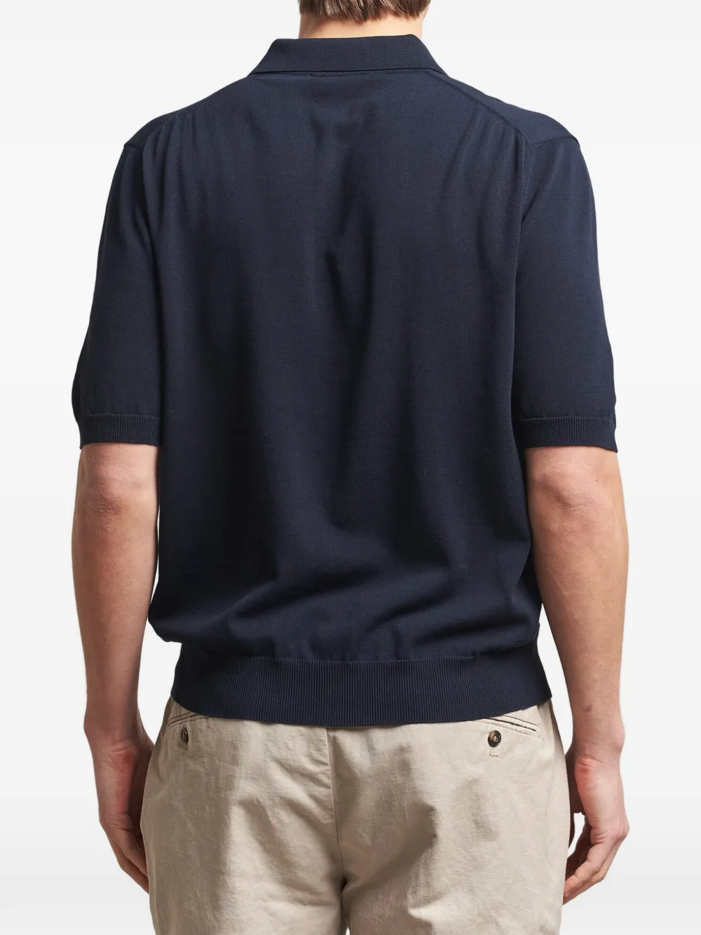  Zanone Polo Con Botones - Azul 