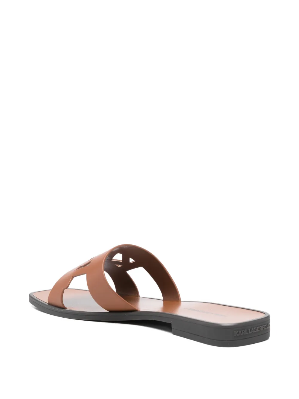 Karl Lagerfeld Skoot III flat sandals Bruin