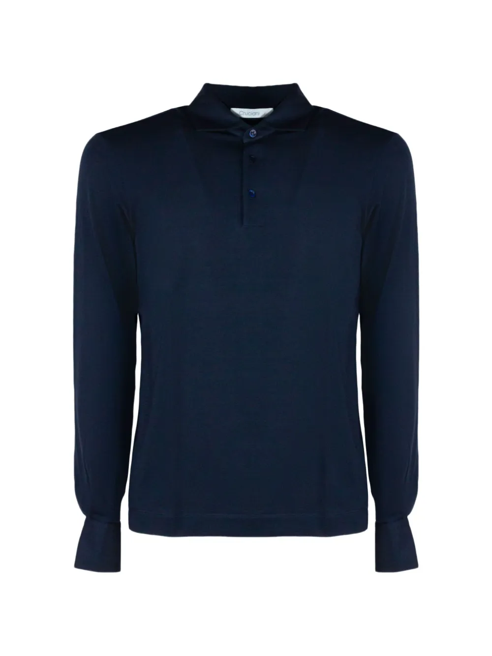 Cruciani long-sleeve polo shirt - Blu