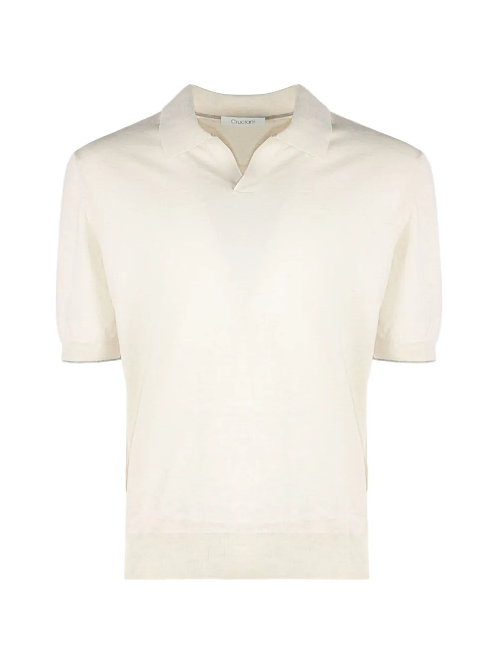 Cruciani collared T-shirt - Toni neutri