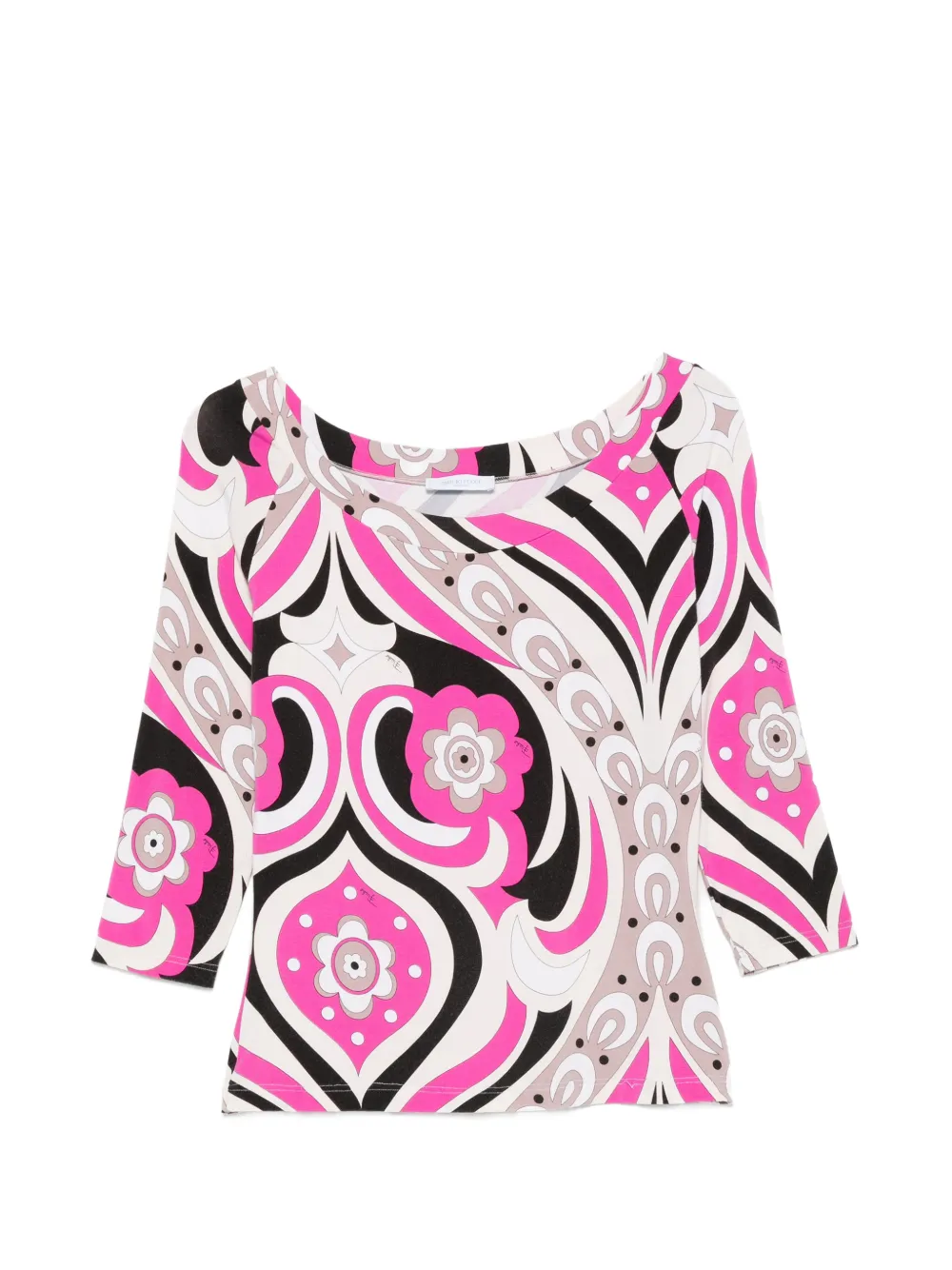 PUCCI Pre-Owned 2000s floral-print long-sleeved top - Rosa