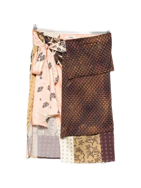 SIEDRES Zoe floral-detail midi skirt