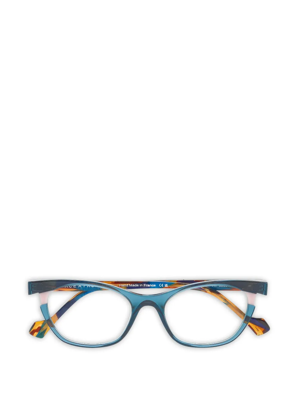 Face À Face geometric-frame glasses - Blu