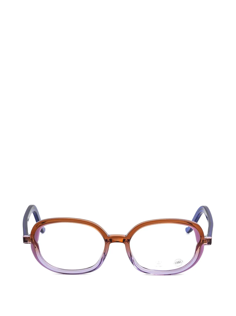 Face À Face oval frame glasses - Marrone