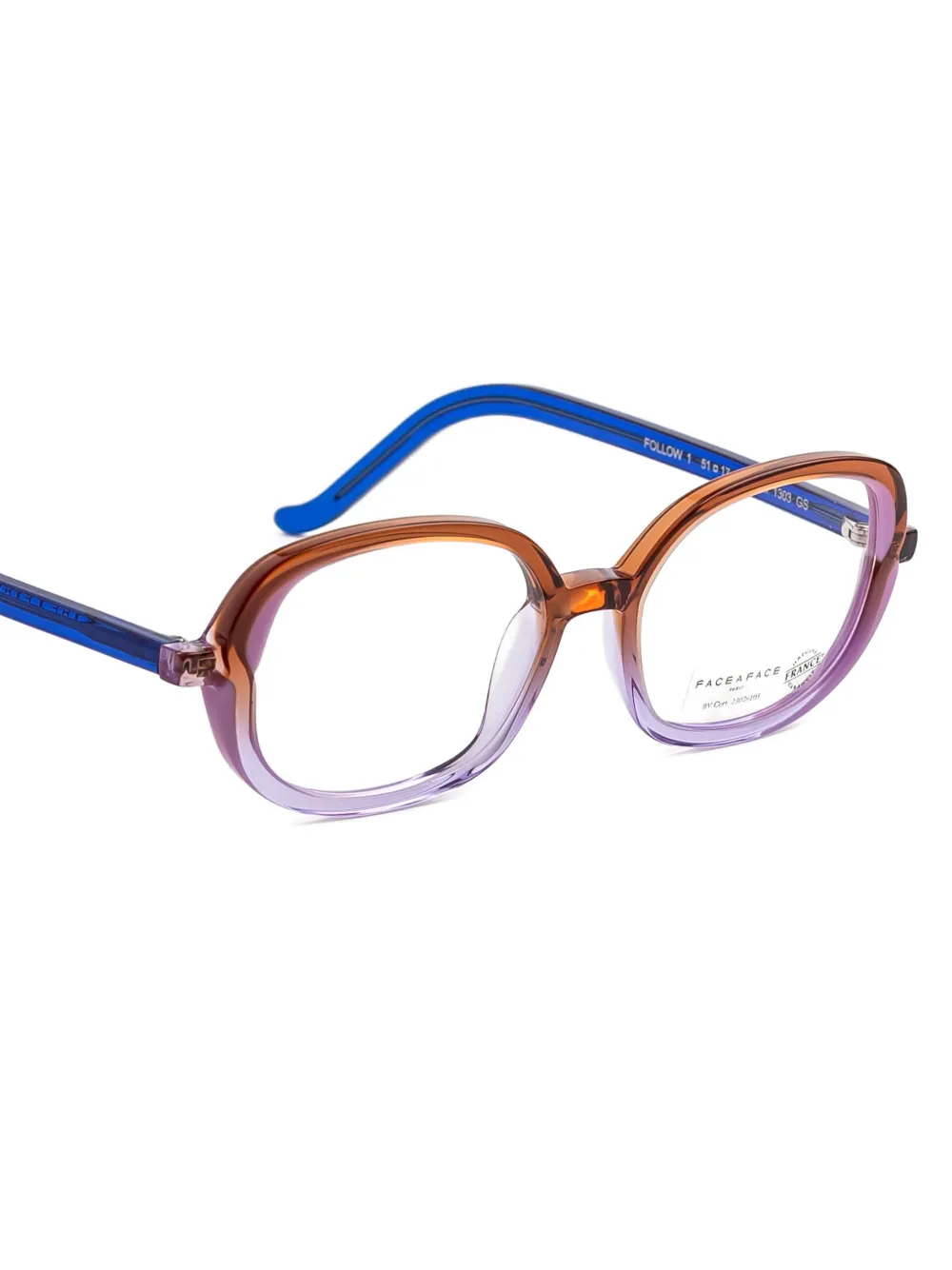  Face à Face Oval Frame Glasses - Brown 