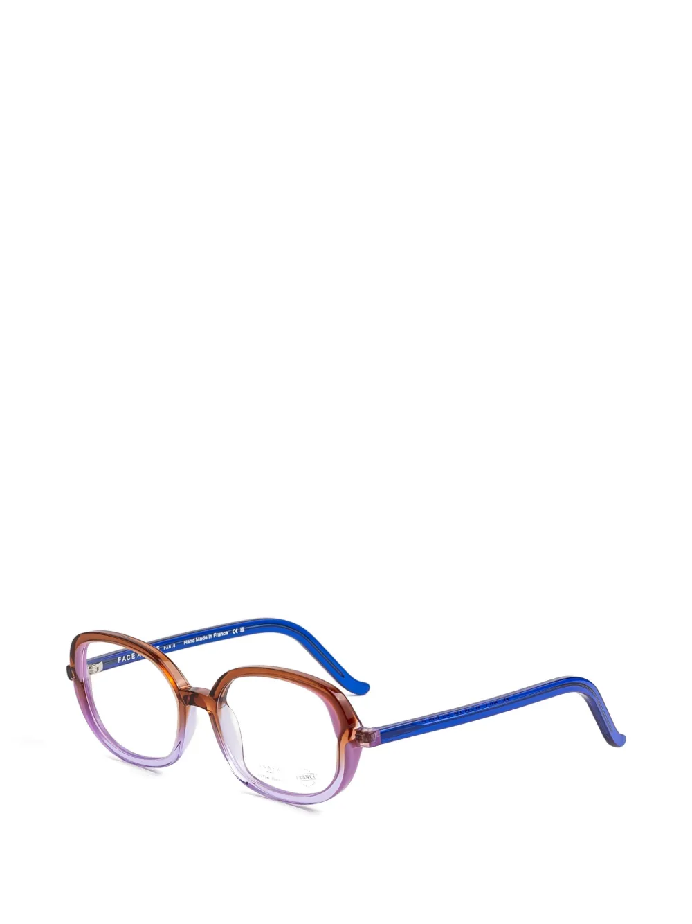  Face à Face Oval Frame Glasses - Brown 