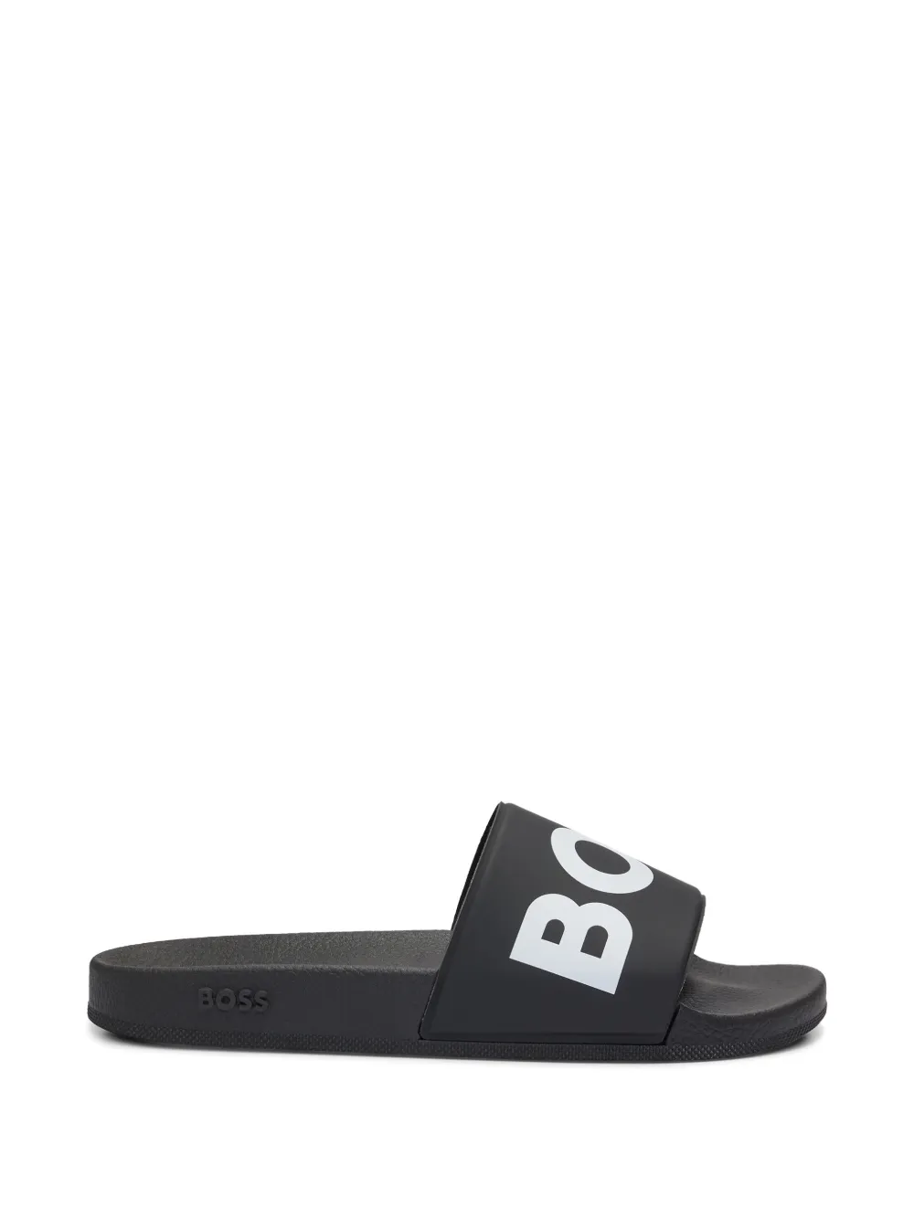BOSS Slide com logo | Preto | Image 1