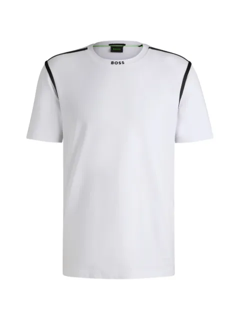 BOSS Camiseta com acabamento de faixa
