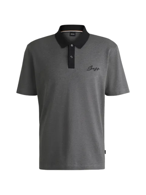 BOSS Camisa polo com logo script