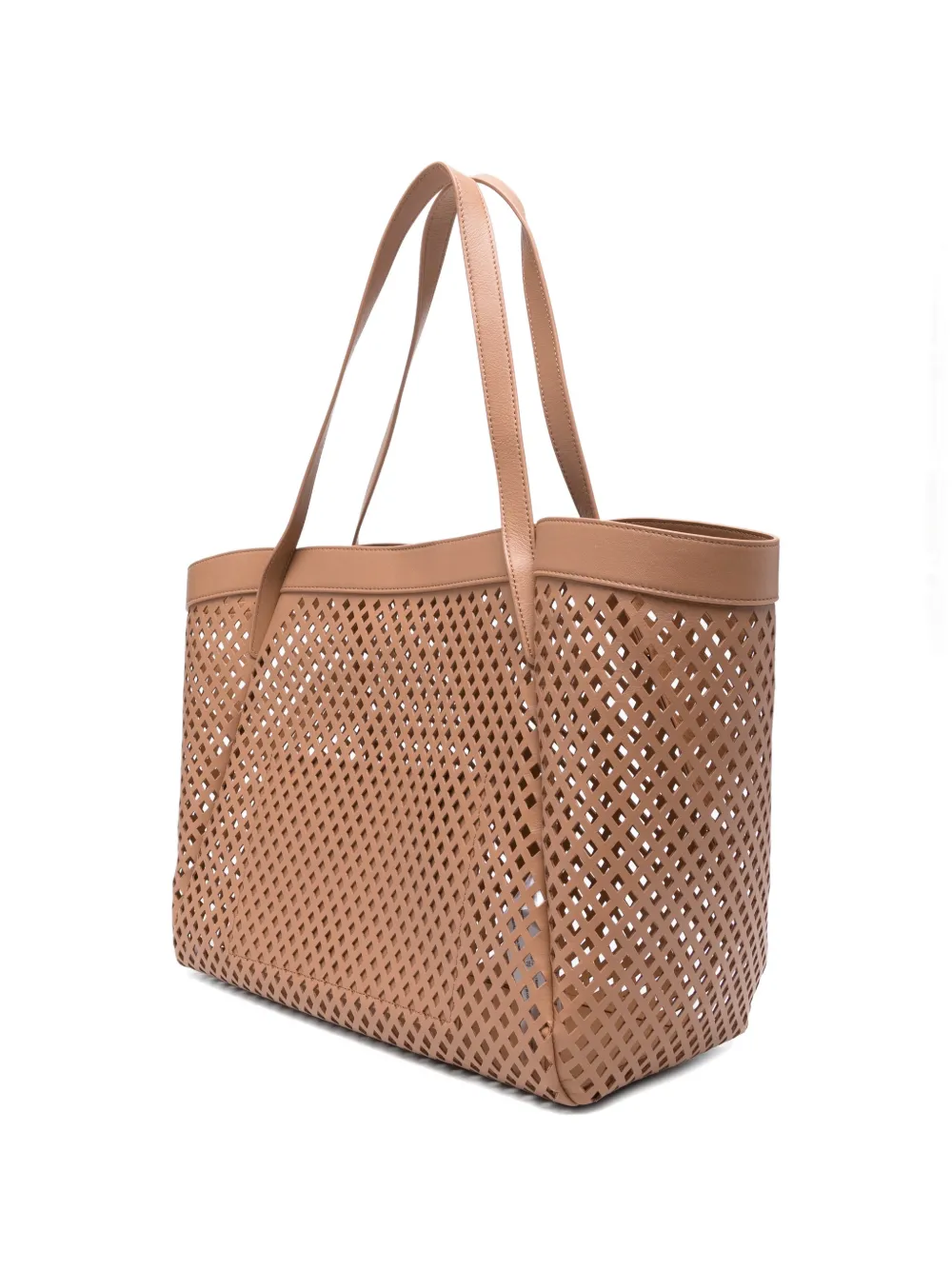  Twinset Laser-cut Tote Bag - Neutrals 