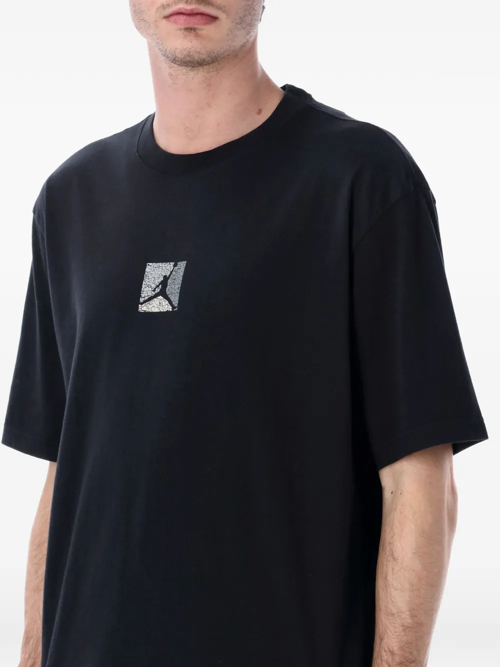 Jordan T-shirt met ronde hals en printdetail Zwart