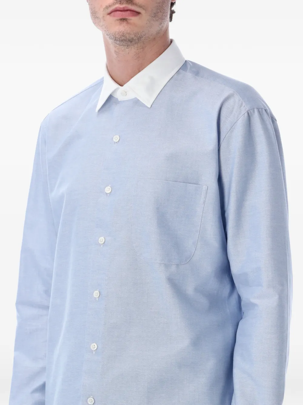  Salvatore Piccolo Alberto Pocket Shirt - Blue 
