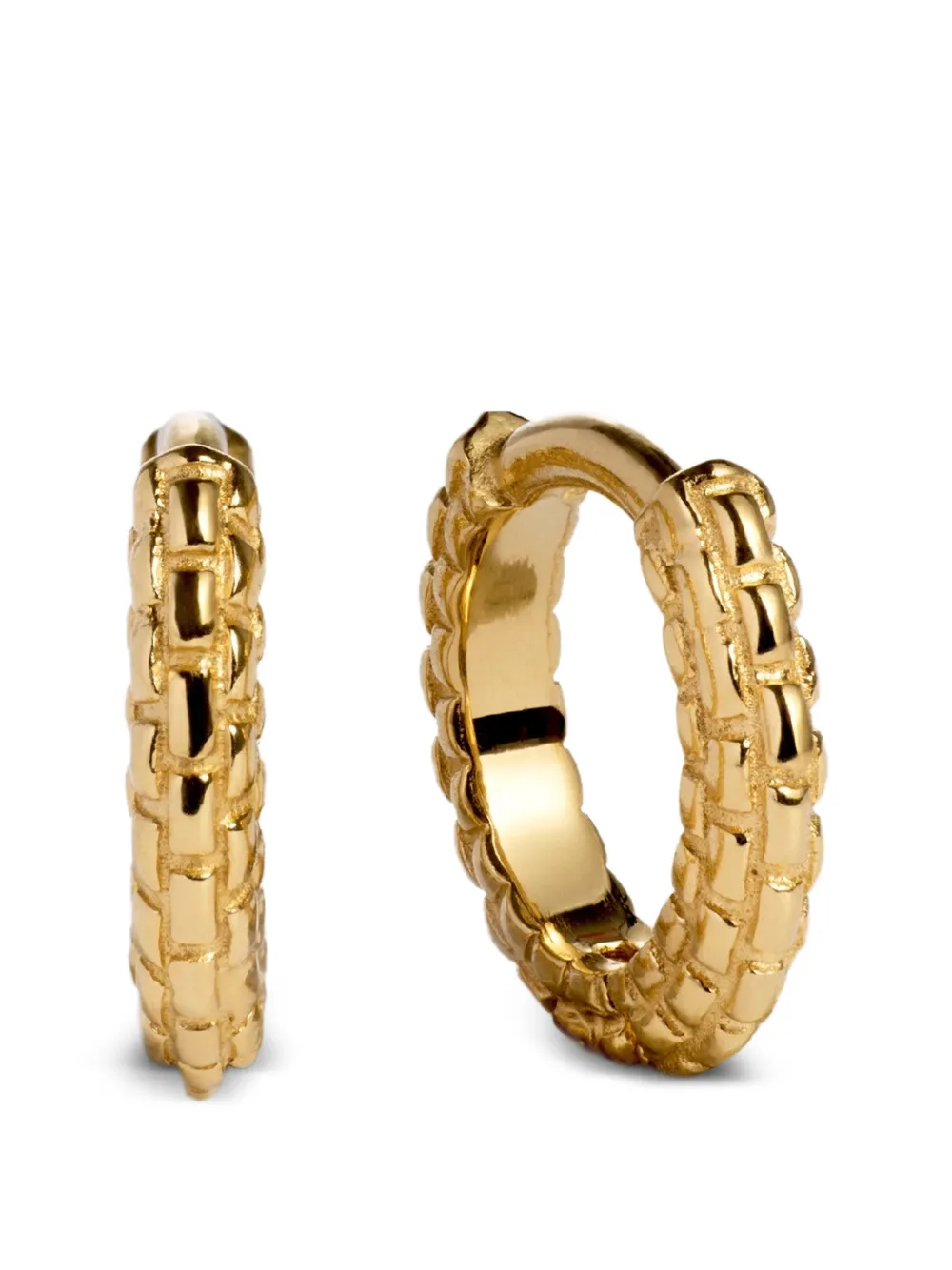 Monica Vinader Orecchini a cerchio Heirloom mini - Oro