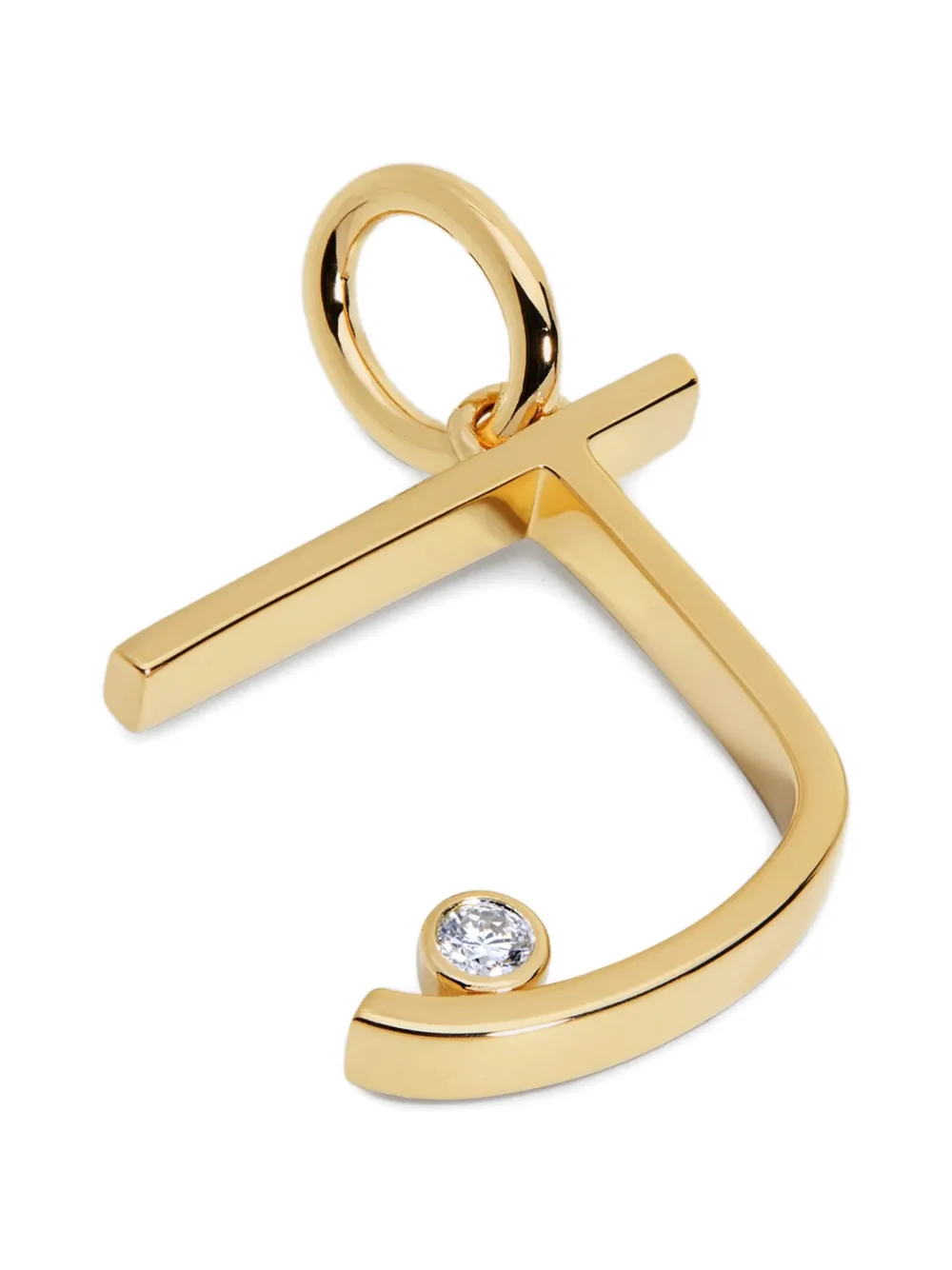 Solitaire Diamond Initial Pendant