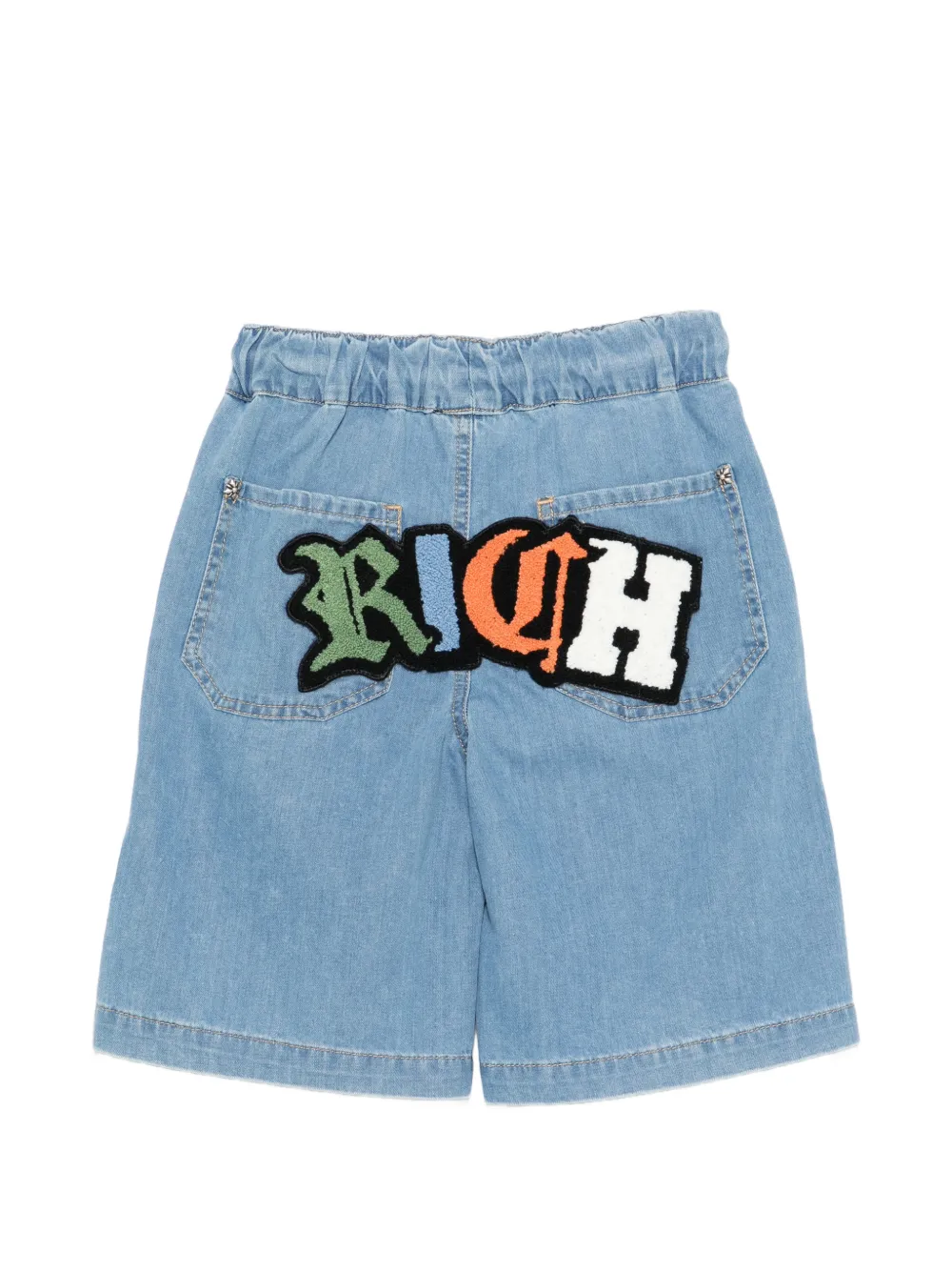 John Richmond Junior Spijkershorts met trekkoord Blauw