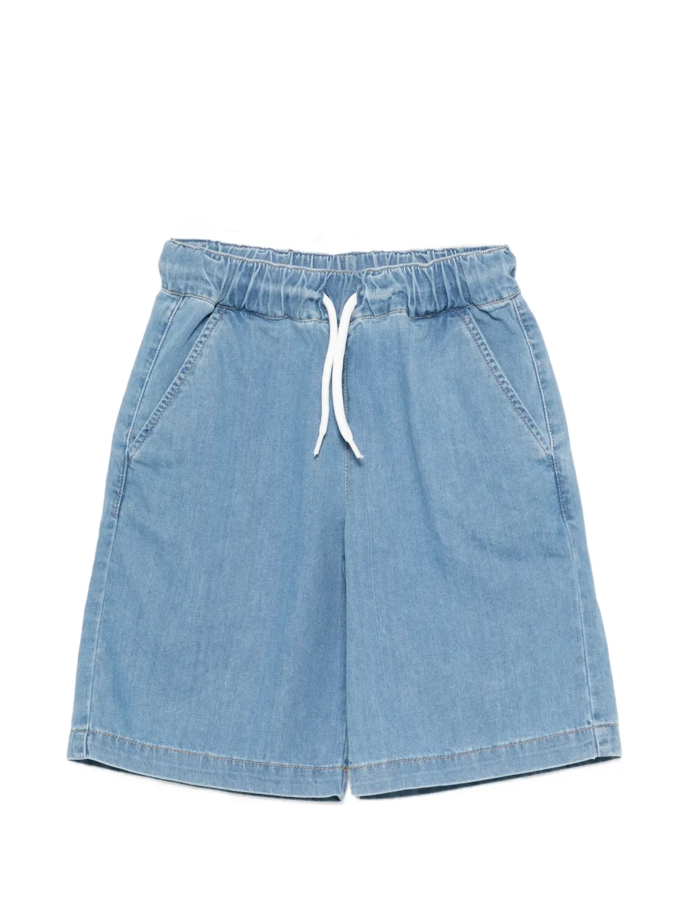 John Richmond Junior drawstring denim shorts - Blu