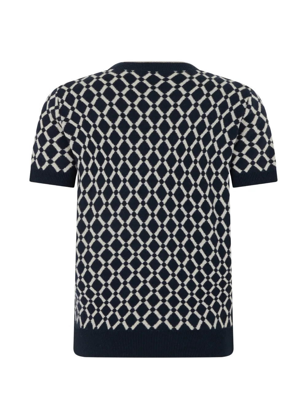  's Max Mara Diamond Patterned T-shirt - Blue 