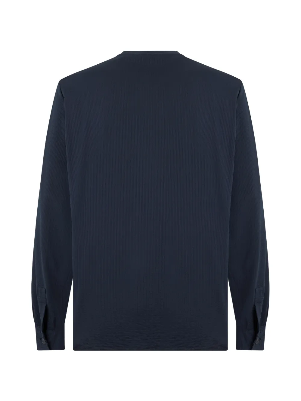 Emporio Armani Icon overhemd met knopen en V-hals Blauw