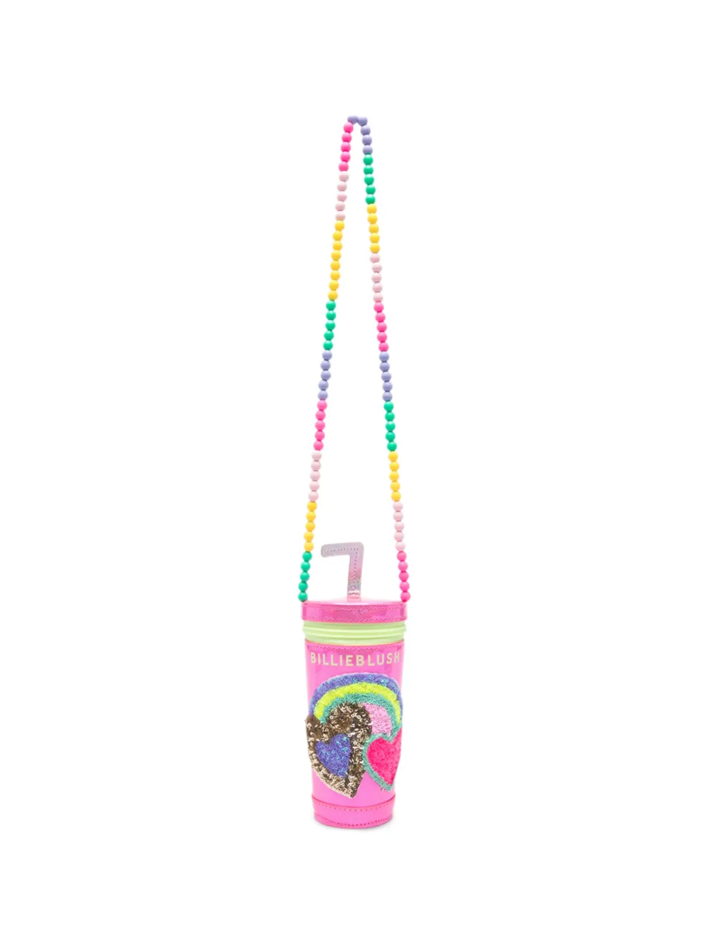 Billieblush Milkshake beaded rainbow shoulder bag - Rosa
