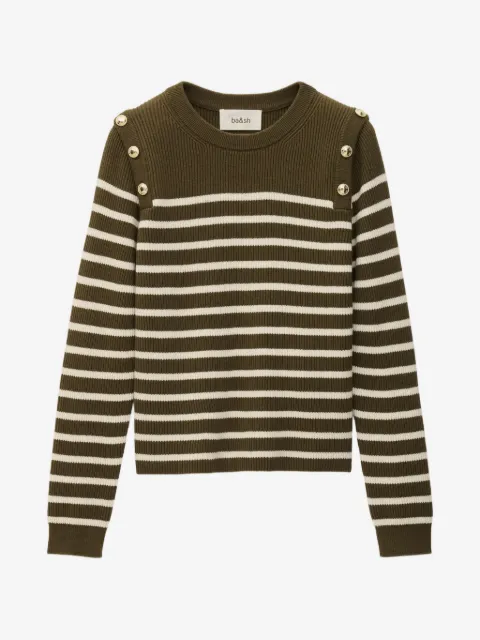 Ba&Sh Matio striped button-detail jumper