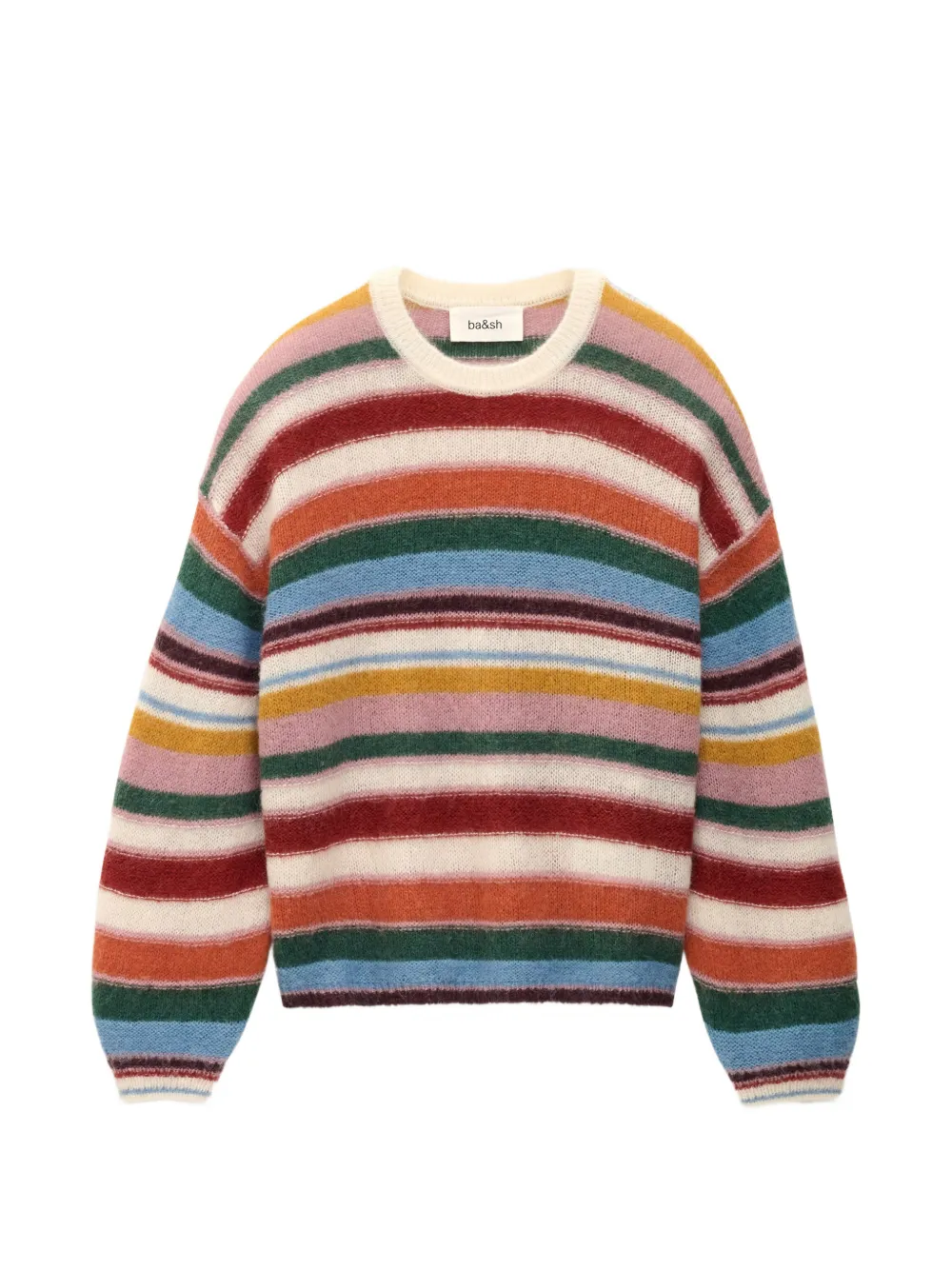Ba&Sh Serena striped round-neck jumper - Toni neutri