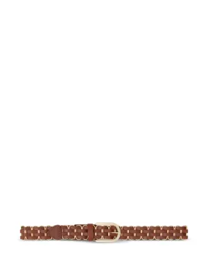 Isabel Marant Zalli studded leather belt. Zap Belt Woman natural | ISABEL MARANT Official online store main image 4