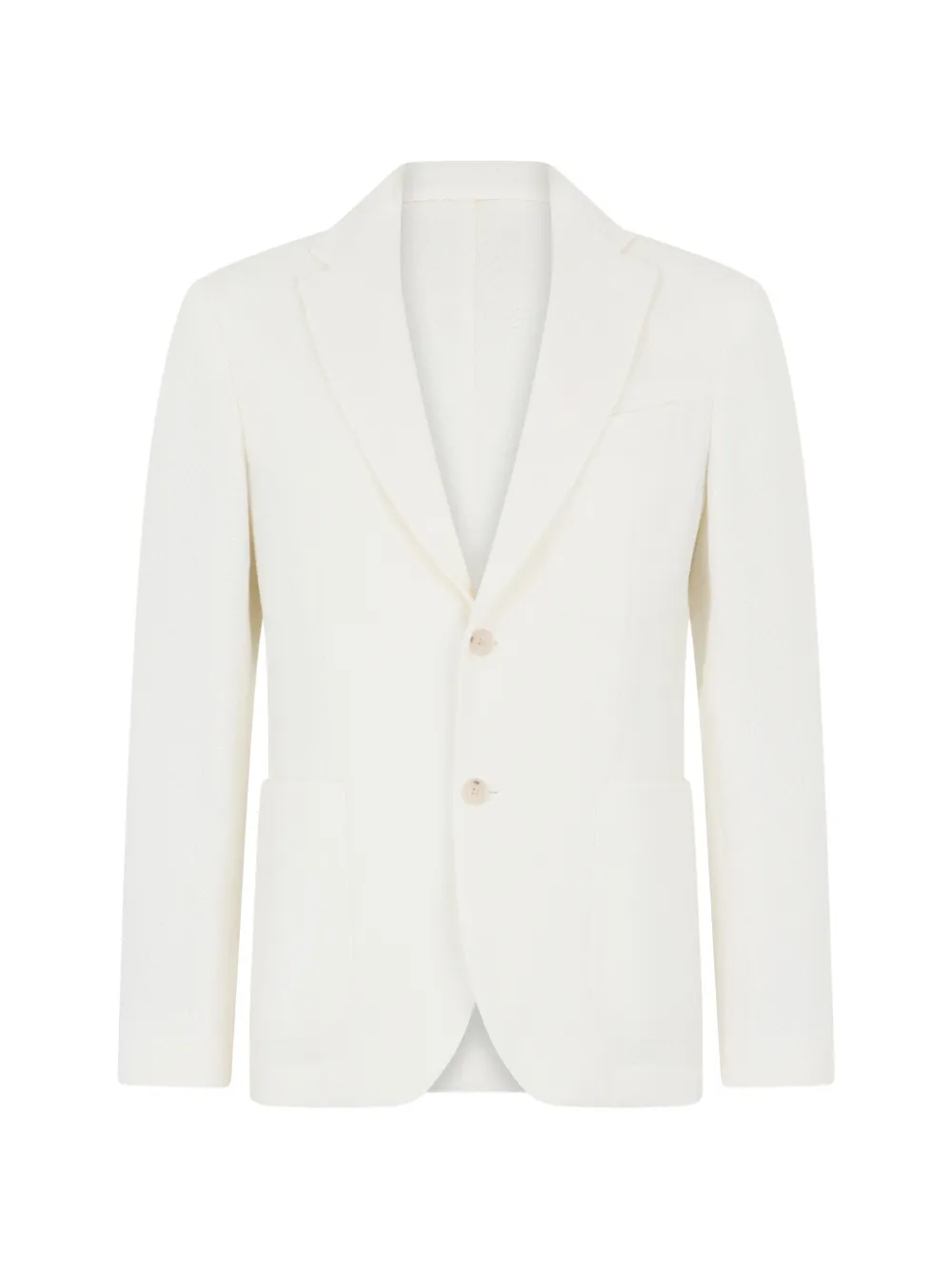 BOSS textured two-button blazer - Toni neutri