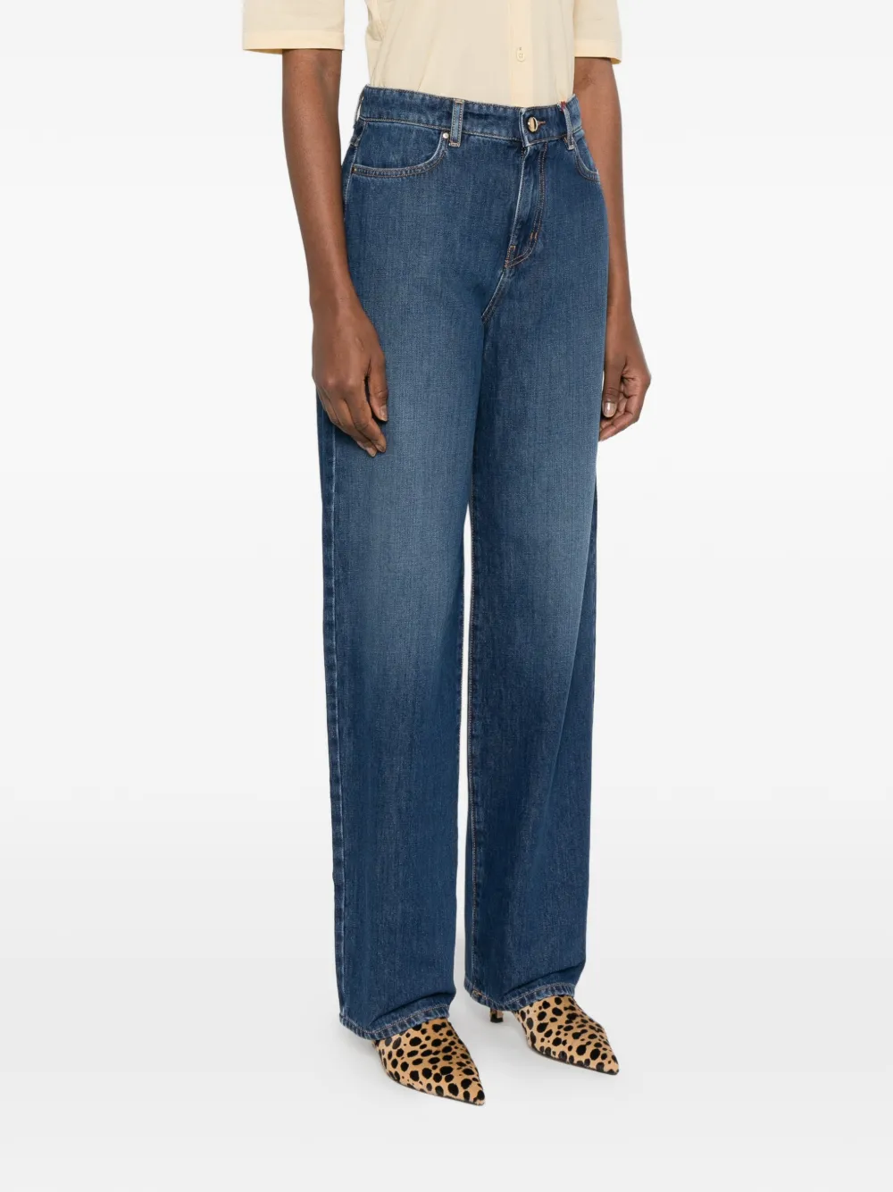  Max Mara Vaqueros Rectos - Azul 